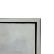 A&B Home Side Table with Marble Top - 17.5Dia. x 23.5H - Silver/White