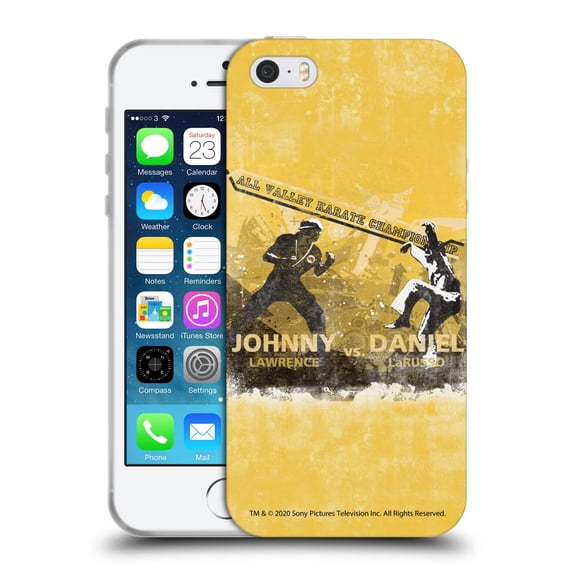 Head Case Designs Officially Licensed Cobra Kai Graphics 2 All Valley Karate Championship Soft Gel Case Compatible with Apple iPhone 5 / 5s / iPhone SE 2016