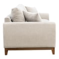 thumbnail image 4 of Furniture of America Nora Mid-Century Modern Chenille Track Arm Sofa with Pillows, Light Gray, 4 of 12