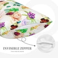thumbnail image 3 of Lsque Floral Vintage Pattern Pillow Case – Soft & Cozy Throw Pillow Cover, Hypoallergenic Cushion Case for Sleeping Women with Envelope Closure-14"x20", 3 of 6
