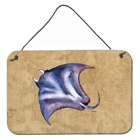 Carolines Treasures 8814DS812 Stingray Wall or Door Hanging Prints 8HX12W multicolor