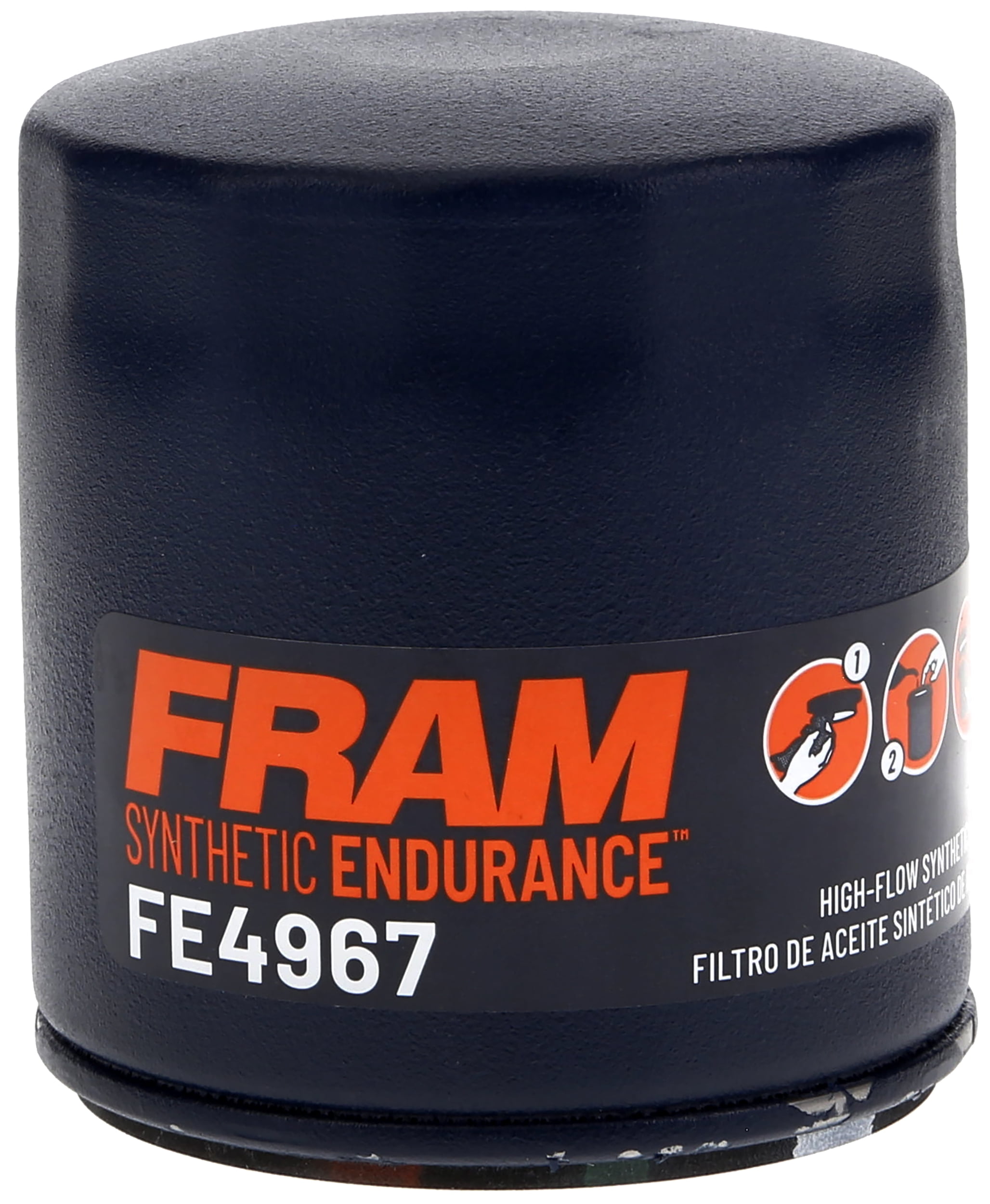 FRAM Synthetic Endurance Premium Oil Filter, FE4967, 25K Miles, Replacement Filter for Select Select Vehicle