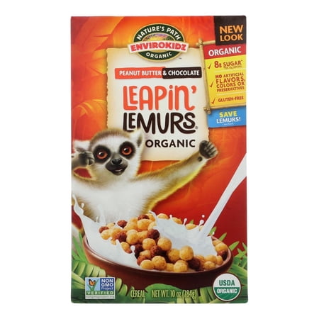 Nature's Path EnviroKid Organic Leapin' Lemurs® Cereal Peanut Butter & Chocolate 10 oz Pack of 3