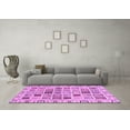 thumbnail image 3 of Ahgly Company Indoor Rectangle Oriental Purple Modern Area Rugs, 2' x 4', 3 of 4