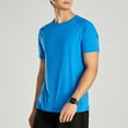 thumbnail image 2 of USNSM Men's Short Sleeve UPF 50+ T-Shirt Quick Dry Rash Guard Elastic Athletic Running Top Tee Performance Water Shirts Blue XXXL, 2 of 8