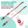 thumbnail image 2 of Retractable Dog Seat Belt, 2 Packs Adjustable Pet Safety Seatbelt Heavy Duty for Dogs, Reflective Nylon Car Seat Belts Elastic & Enduring for Dogs Travel,Pink, 2 of 7