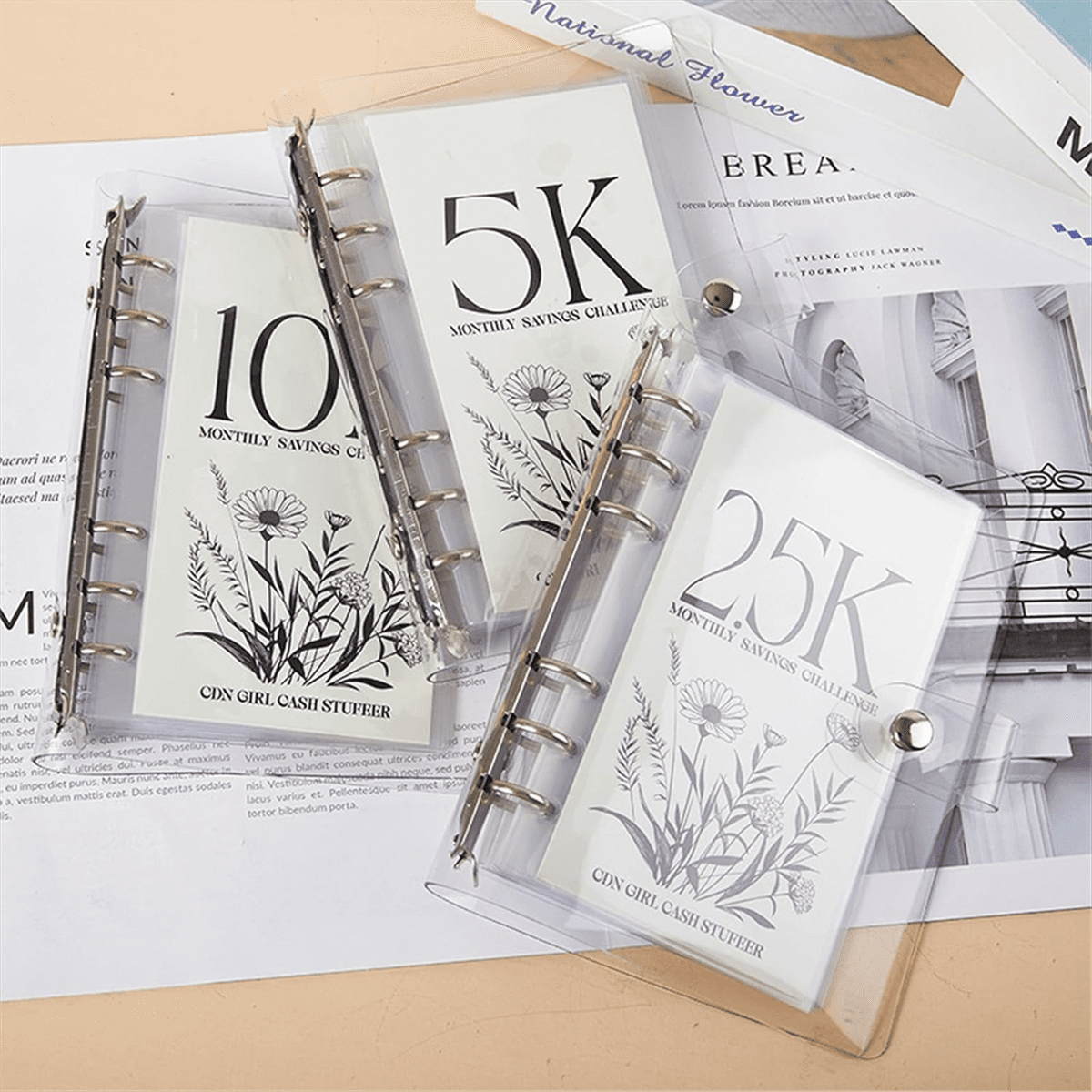 5k/10k/2.5k Savings Challenges Book 12 Month Money Saving Binder 12 Month Savings Challenges Easy and Fun Way to Save