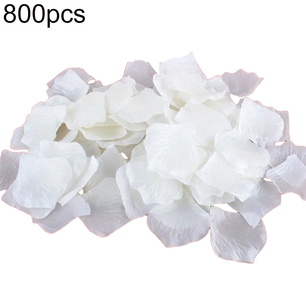 Yesbay Artificial Flower Petals 800Pcs Artificial Silk Rose Flower