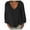 Black, variant on JINMGG Fall Long Sleeve Shirts for Women, Womens Summer Fall Tops 2024 Womens Spring and Summer V-Neck Long Sleeve Solid Loose Casual Cotton