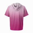 thumbnail image 5 of JULMCOMO Men's Shirts Ombre Gradient Quick Dry Drawstring Hooded Travel Casual T Shirt Short Sleeve Loose Fit Summer Hoodie Ginger 2XL, 5 of 6