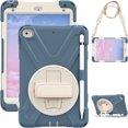 thumbnail image 5 of XYX Case for iPad Mini 5/4 Generation 7.9 inch with 360 Degree Rotating, Hand Strap, Shoulder Strap, Cornflower Blue, 5 of 7