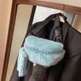 thumbnail image 1 of Bolso Mujer Cinturón Cintura Versátil Mullido Bandolera Otoño Invierno Monedero Azul, 1 of 8