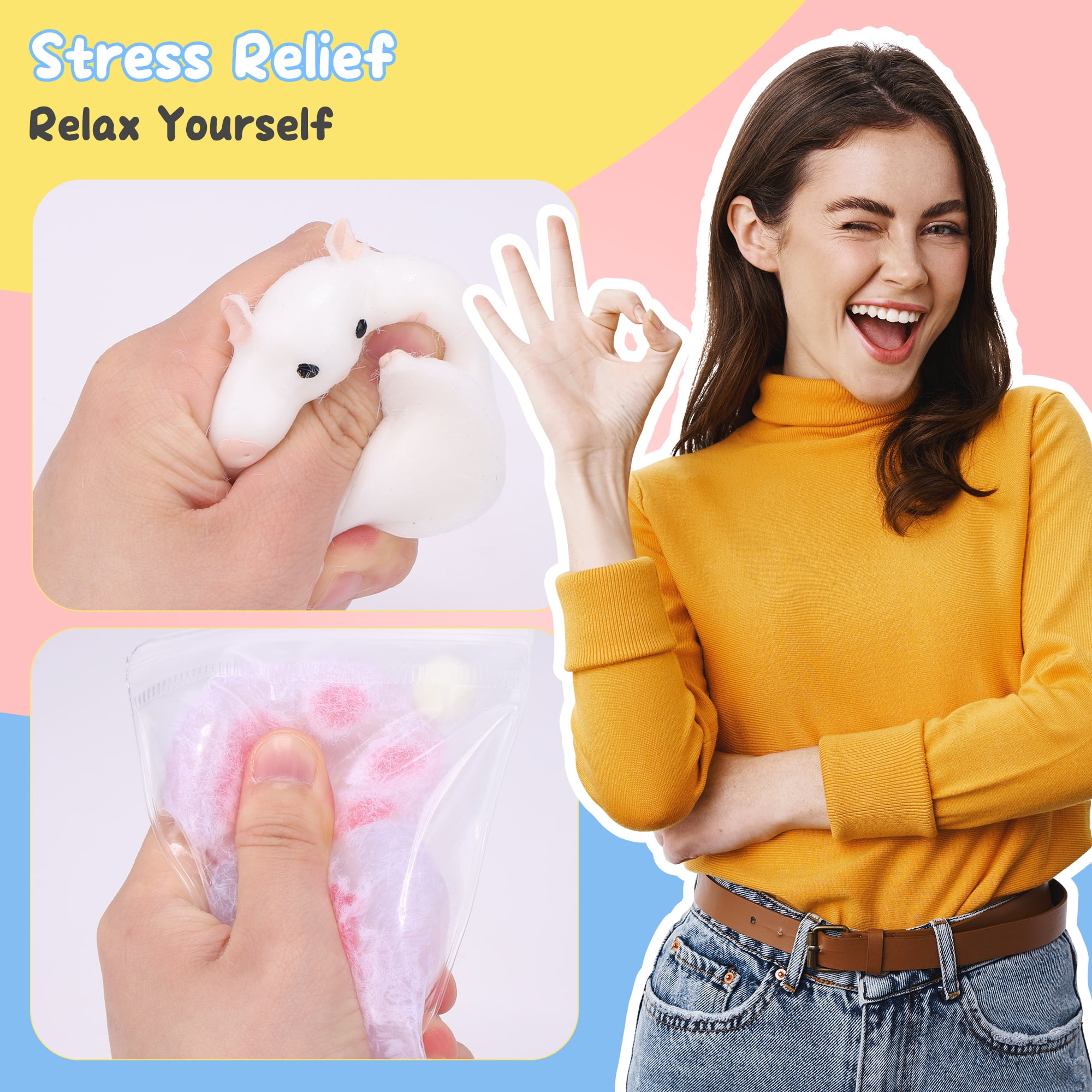 Taba Squishy Kit,Rubber Squishy Kit with Guided, Bubble Free and Faster Fully Cures for Cat Paw Casting, Stress Relief Hamster Molding, Decompression Gift
