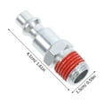 thumbnail image 2 of HOMEMAXS 10pcs Industrial Air Plug 1/4" Npt Male Quick Connect Pneumatic Plugs Air Compressor Parts Industrial Air Fittings For Pneumatic Tools, 2 of 7
