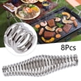 thumbnail image 3 of JINGT Steel Zinc Spring Handle Bbq Grill Wood Stove Furnace Smoker 8pcs, 3 of 7