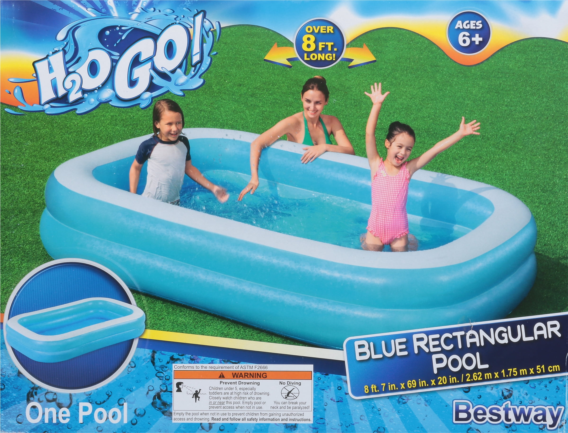 H2OGO Tropical Water Bouncer Inflatable Park – Backyard Fun