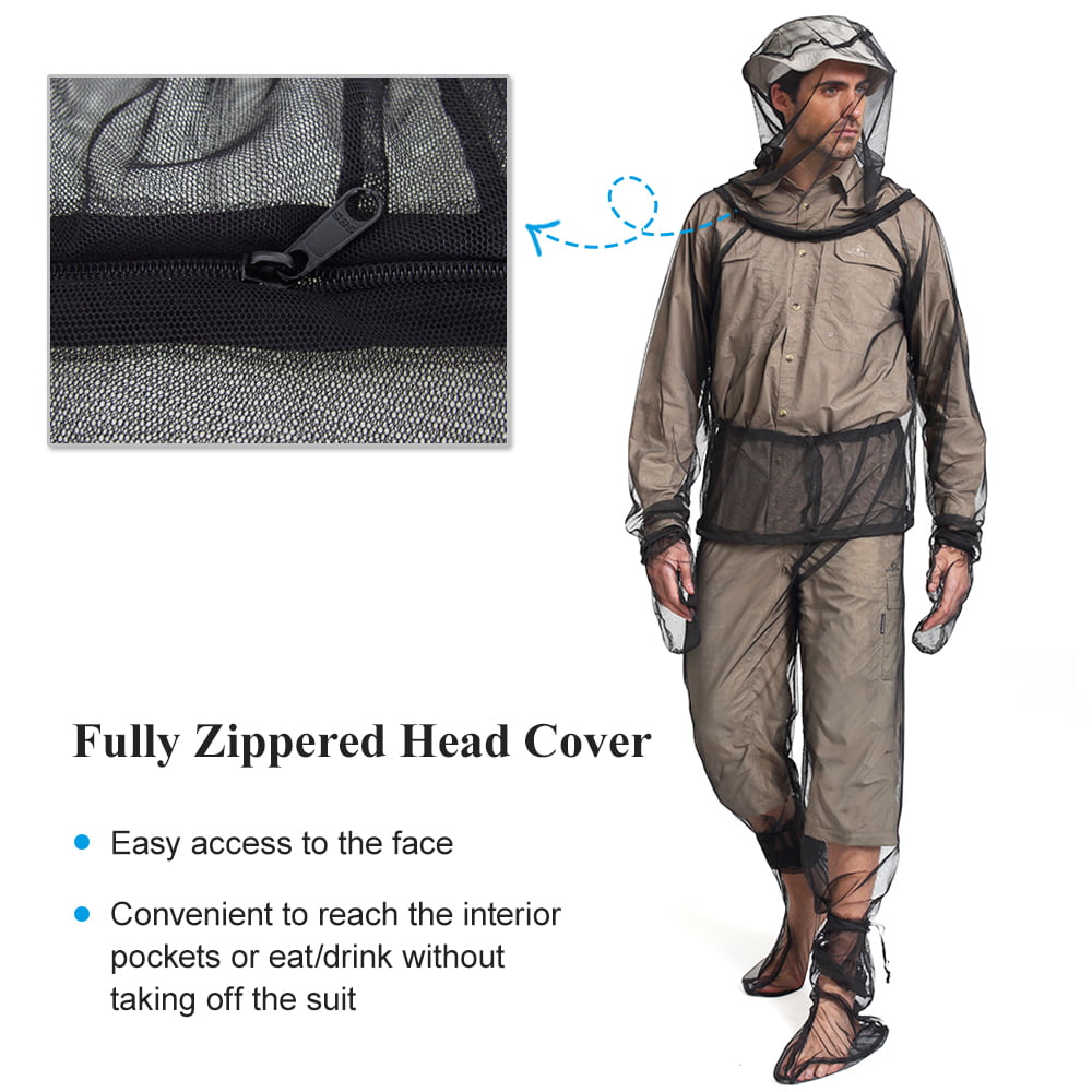 Lightweight Bug Repellent Fishing Suit for Men and WomenUltimate Protection  for Hiking, Fishing, and Camping 