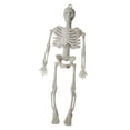thumbnail image 2 of 6in Halloween Skeleton Hanging Ornament - Mini Poseable Plastic Skeleton Props in 4 Colors for Party Favors,Tree Decor,and Haunted House Props,White, 2 of 8