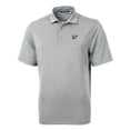 thumbnail image 2 of Men's Cutter & Buck Gray West Virginia Mountaineers Team Logo Virtue Eco Pique Recycled Polo, 2 of 3