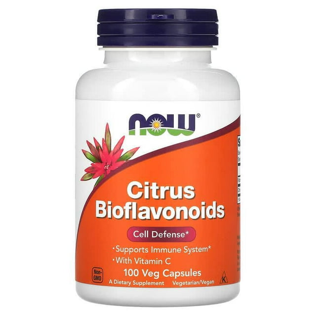 NOW FOODS, BIOFLAVONOIDES CÍTRICOS 100 VEGS CAPS