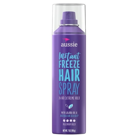 Aussie Instant Freeze Hairspray, 24 Hour Extreme Hold, 7 oz