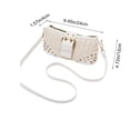 thumbnail image 3 of Ladies' Embossed PU Leather Crossbody Shoulder Bag, 24x12x4 cm, Adjustable Strap, Compact Fringe Design, Multi-Color Options, Lightweight Everyday Handbag, 3 of 6