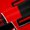 Black Red, variant on Homewish King Crown Black Out Curtains,Queen Letter Pattern Curtains Pack of 2 (42x63 Each),Red Black Rhombus Bedroom Curtains For Girls Kids,Breathable Home Decor