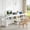 White, variant on Fnova 78.74" Modern Computer Desk with Wood Tabletop, Industrial Writing Desk with 4 Open Shelves, Metal Frame Office Desk for Living Room & Study, Gray