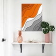 thumbnail image 4 of Canvas Wall Art Abstract Beach Canvas Art Print Aesthetic Grey to Orange Gradient Pictures Wall Decor for Living Room Bedroom Artwork Decorations Stretched Framed Ready to Hang 8"x10", 4 of 9