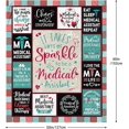 thumbnail image 6 of Medical Assistant Gifts for Women - Best Christmas Medical Assistant Gift - Gifts for Medical Assistants - Medical Assistant Appreciation Gift - MA Gift Ideas - MA Gifts Bulk Throw Blanket 50x60, 6 of 6