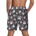 thumbnail image 4 of Goofa Colorful Paws Of Dog Printed Men's Swim Trunks Board Shorts Quick Dry Mens Swimming Trunks with Compression Liner,Breathable Fit Hawaii Beach Shorts-Small, 4 of 9