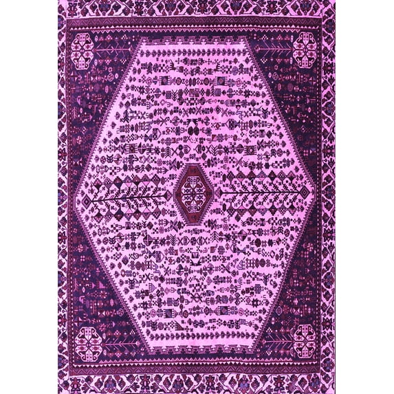 Ahgly Company Indoor Rectangle Persian Purple Traditional Area Rugs, 2' x 5'