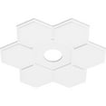 thumbnail image 2 of 40"OD x 7"ID x 14"C x 1"P Daisy Architectural Grade PVC Contemporary Ceiling Medallion, 2 of 11