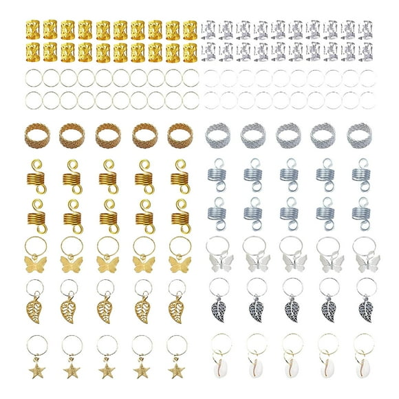 Juego de clips para cabello Colcomx 140 piezas oro plata