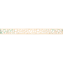 Ekena Millwork 46 3/8"W x 4"H x 1/4"T Harrisburg Fretwork Moulding, Birch