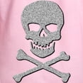 thumbnail image 3 of CafePress - Silver Glitter Skull & Crossbones - Pullover Hoodie, Hooded Sweatshirt, 3 of 4