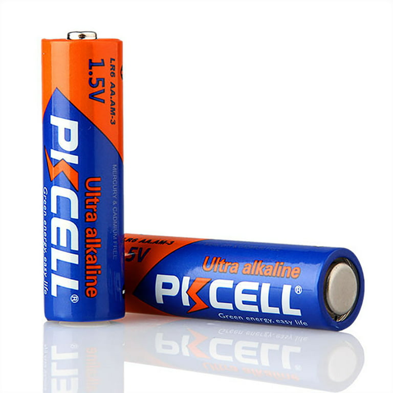 Pkcell LR6-4B 1.5V Alkaline AA Size Battery, Pack of 4 