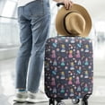 thumbnail image 2 of Dark Blue Little Princess Pattern Luggage Cover Fashion Suitcase Cover Baggage Covers Fit 25-28 Inch Luggage (Go Travel), 2 of 5