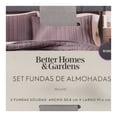 thumbnail image 4 of Set de Fundas para Almohada Better Homes & Gardens 2 Piezas Sólidas Diseño Liso Lila, 4 of 4