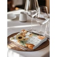 thumbnail image 6 of Orange Pumpkins Fall Cloth Napkins Set of 4 Reusable Dinner Napkins, Sunflower Thanksgiving Leaves Wooden Cocktail Napkin Washable Table Napkins for Wedding/Holiday Party/Baby Shower 20"x20", 6 of 7