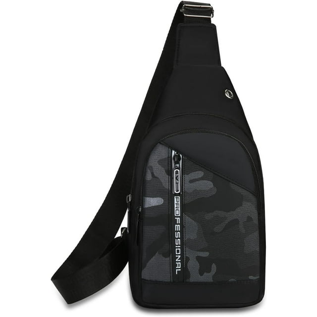 Sling Bag Crossbody Backpack for Men Sling Backpack Hiking Daypack Multipurpose Cross Body Chest Bag