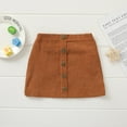 thumbnail image 2 of One opening Summer Toddler Baby Girls Button Short Solid Corduroy Skirt 0-3T Khaki 0-6 Months, 2 of 7