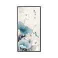 thumbnail image 3 of Póster con estampado de peonía de ciruela y loto con letras, elegante pintura china en lienzo, arte de pared de plantas, cuadros decorativos para el hogar, 3 of 5