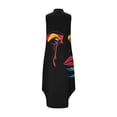 thumbnail image 6 of Kojanyu Women's Solid or Printed V-Neck Sleeveless Maxi Beach Dress with Pockets & Side Slit – Loose Summer Sundress, 6 of 6