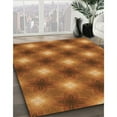 thumbnail image 3 of Ahgly Company Tapis d'Intérieur Lavables en Machine, Carré Transitionnel Néon Orange, Carré 4', 3 of 7