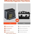 thumbnail image 4 of Metal Tool Box, 8.6-Inch Portable Metal Tool Box with 5 Drawers Small Tool Chest, 4 of 5