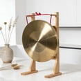 thumbnail image 4 of Soporte de madera para gongs de hasta 40 cm, soporte multiusos para exhibición de gongs, de madera para carillón de viento para aulas, salas de té,, 4 of 8