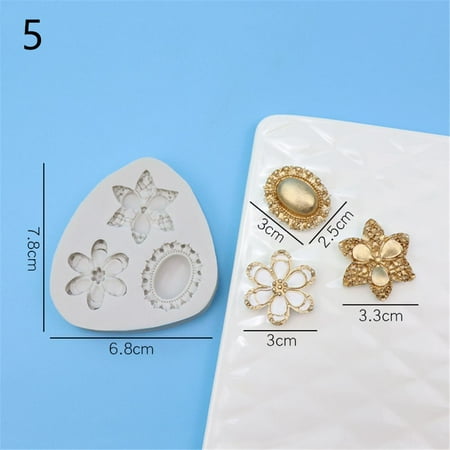 

DIY Marine Conch Creature Cake Candy Gumpaste Form Gem Diamond Series Cake Decorating Jewelry Mold Silicone Mold 5