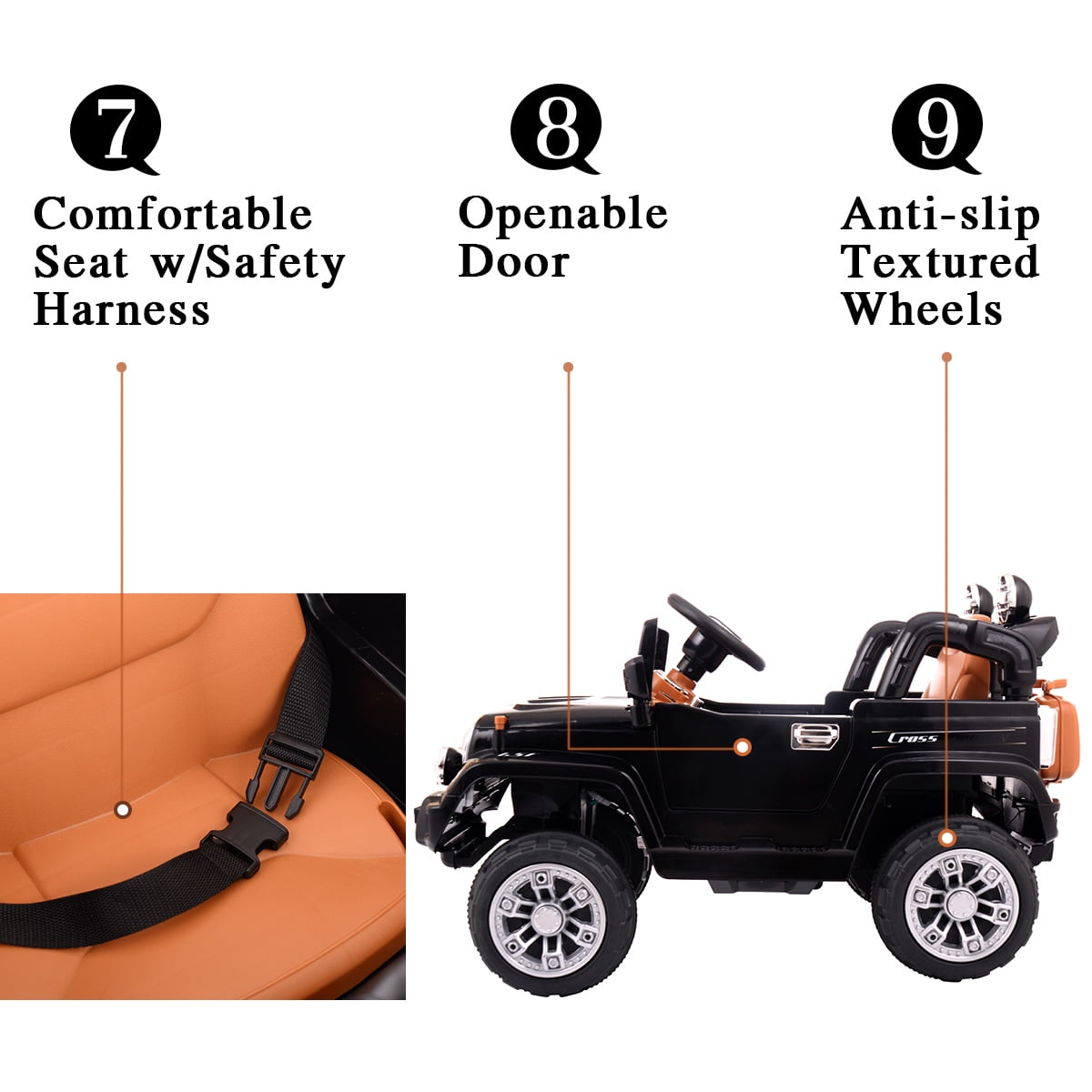 black jeep 6v electric ride on