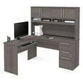 thumbnail image 2 of Bestar Innova Plus L-Shaped Desk, White, 2 of 7